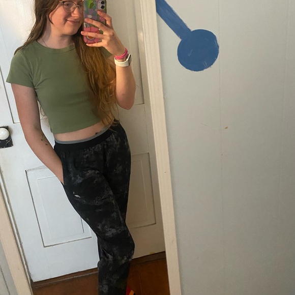 Fabletics the fundamental pant black noise camo gray pants - Picture 1 of 6